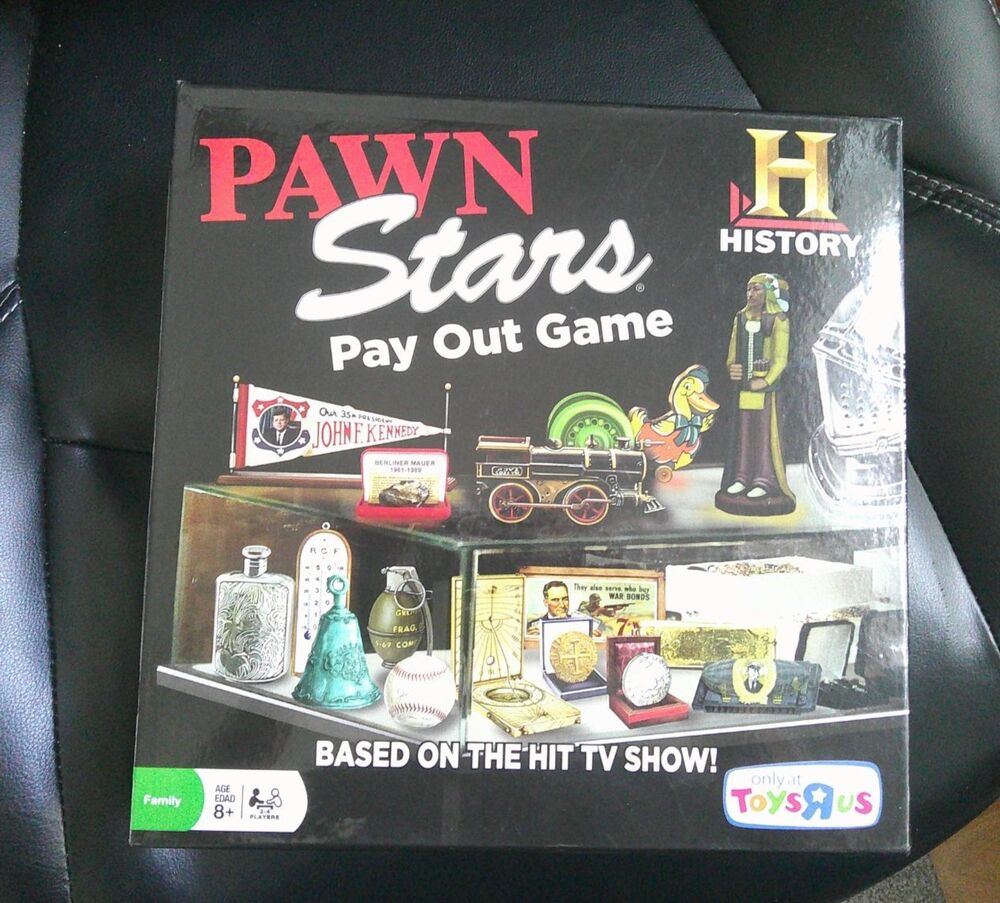 NIB PAWN STARS PAY OUT BOARD GAME j2012 CARDINAL 19013 Toys-R-Us 100 COMPLETE